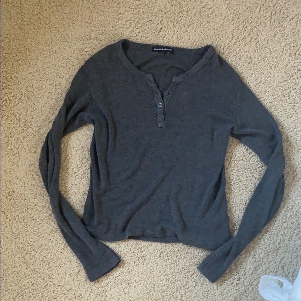 brandy melville grey shirt